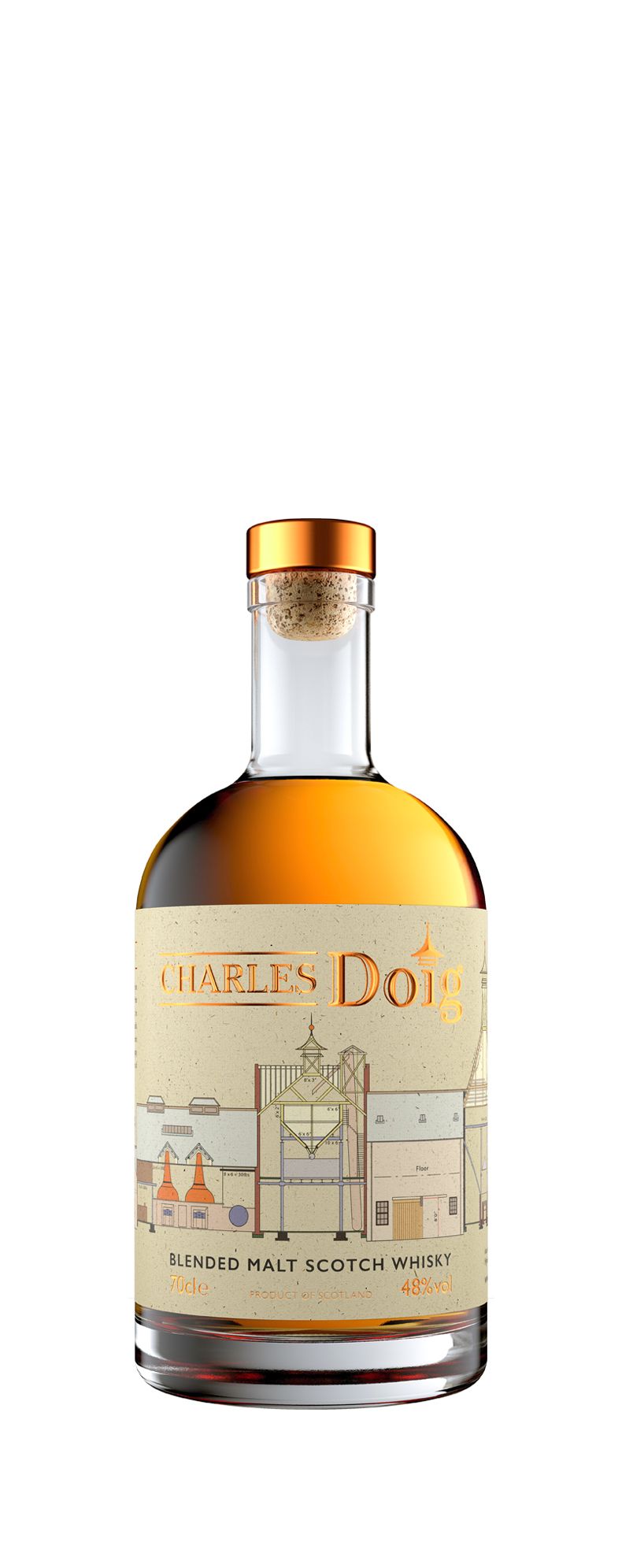Charles Doig Blended Scotch Whisky Bottle Image